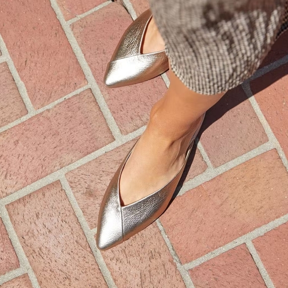 Birdies The Swan Flats Shoes Gold US 7.5 - Picture 4 of 14